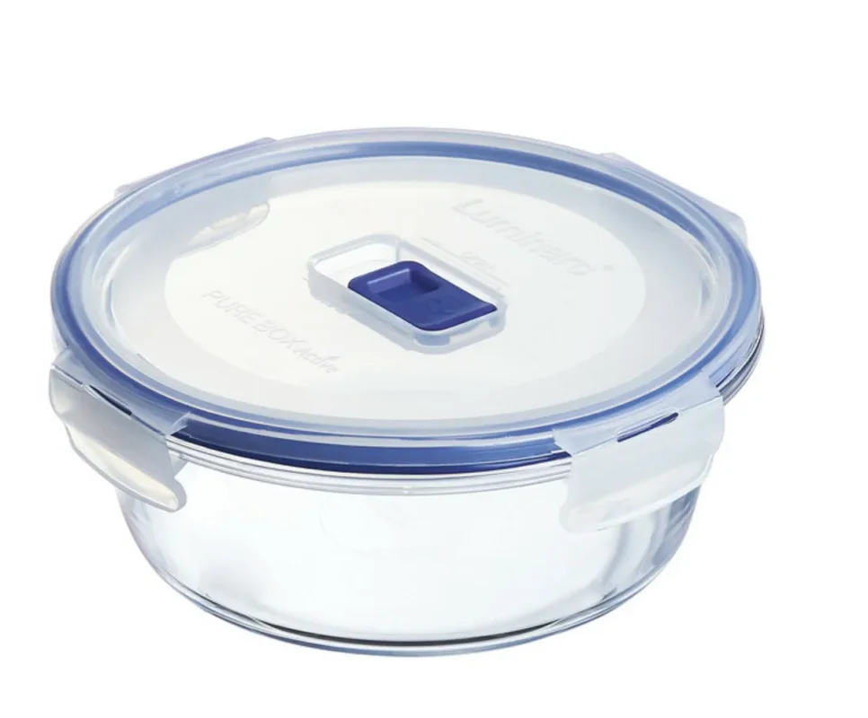 Boîte avec couvercle rond transparent verre trempé Ø 17,54 cm Pure Box Active Luminarc Super Prix