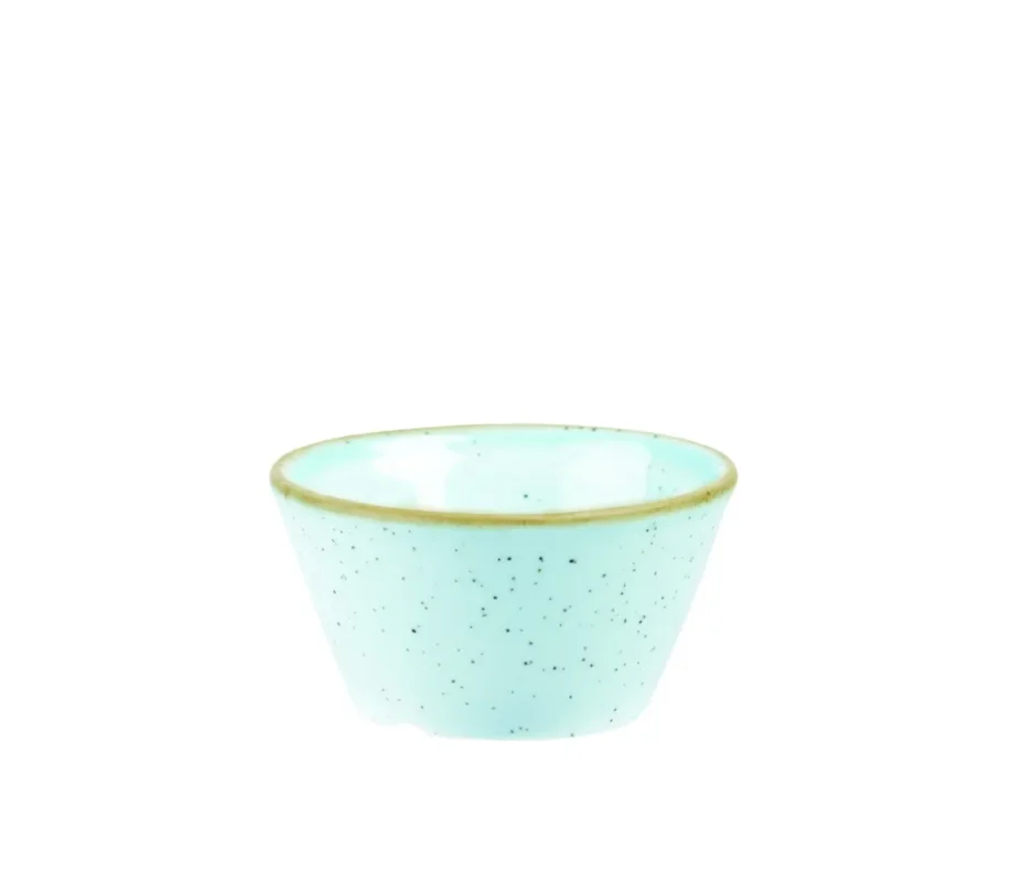 Dernière Chance Pot à sauce rond bleu porcelaine vitrifiée Ø 8 cm Stonecast Duck Egg Churchill