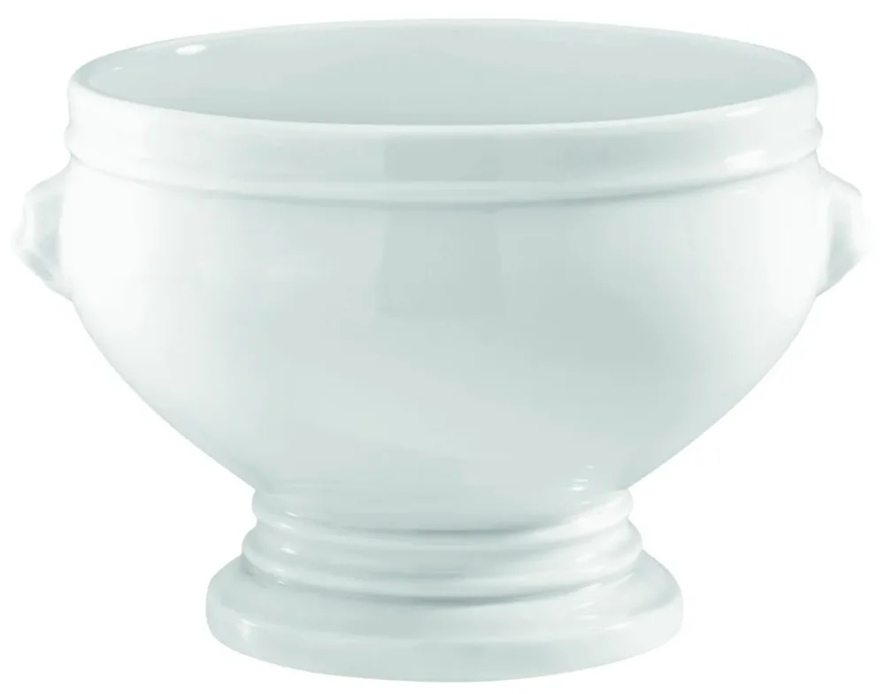 Solde Soupière tête de lion rond blanc porcelaine culinaire Ø 12,5 cm Pillivuyt