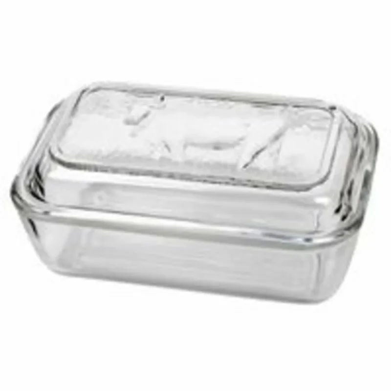 Expédition Rapide Beurrier rectangulaire transparent verre trempé 17 cm Luminarc