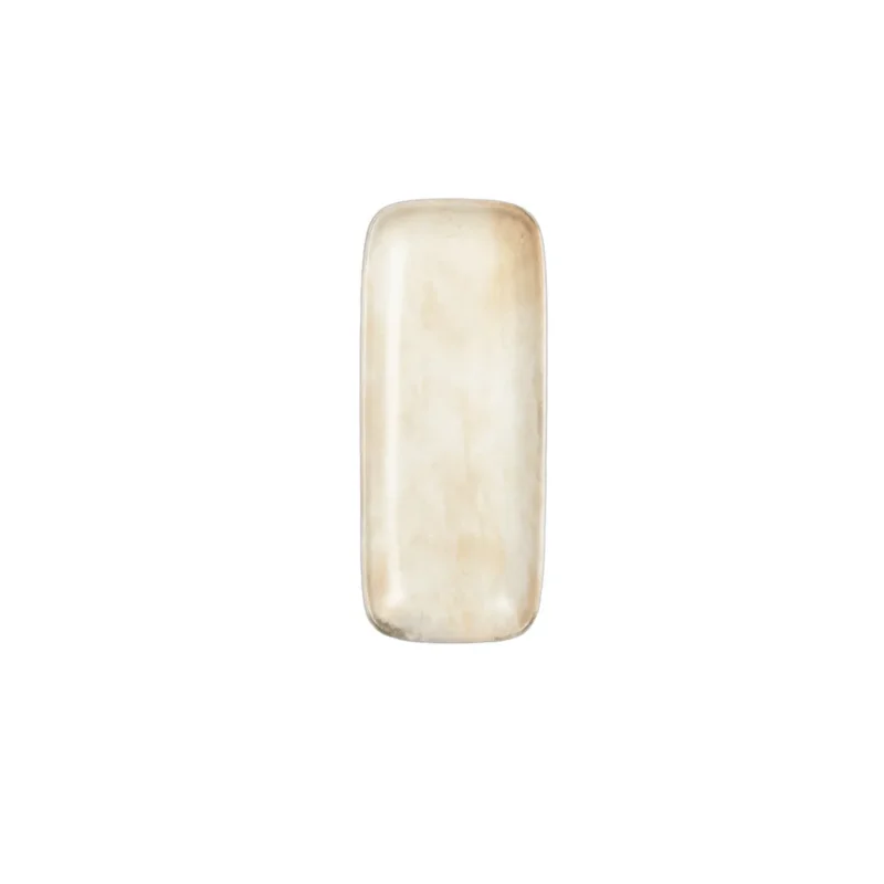 Dernière Chance Plat rectangulaire beige grès émaillé 28 cm Sahara Accolade