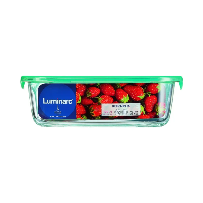 Achat Immédiat Boîte avec couvercle hermétique rectangulaire transparent verre trempé 14 cm Keep'n Box Luminarc