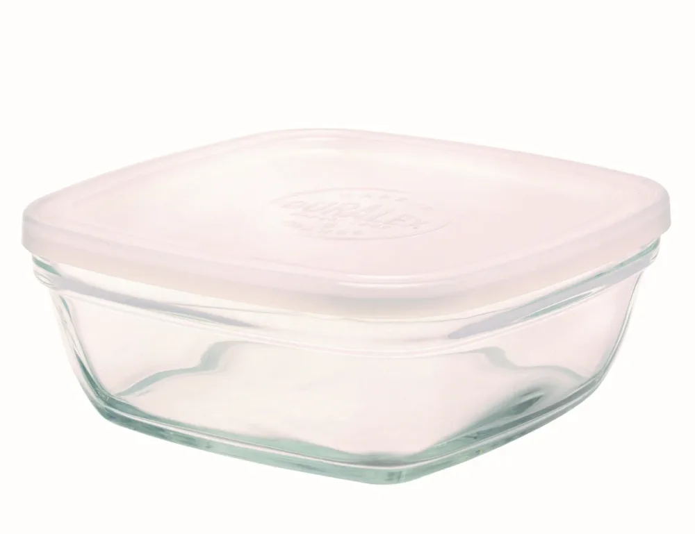 Boîte avec couvercle carré transparent verre trempé 17,2 cm Freshbox Duralex Achetez Aujourd’hui