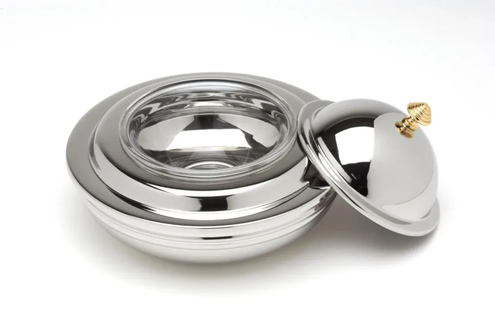 Vente Directe Coupe à caviar rond argent inox 18/10 Ø 11 cm Eternum