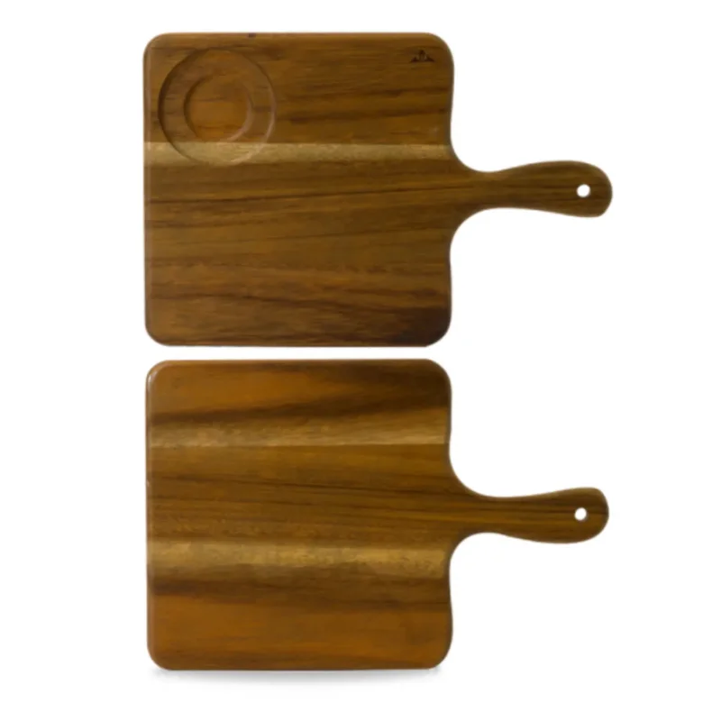 Planche rectangulaire marron acacia 38 cm Wood Dudson Offre Limitée