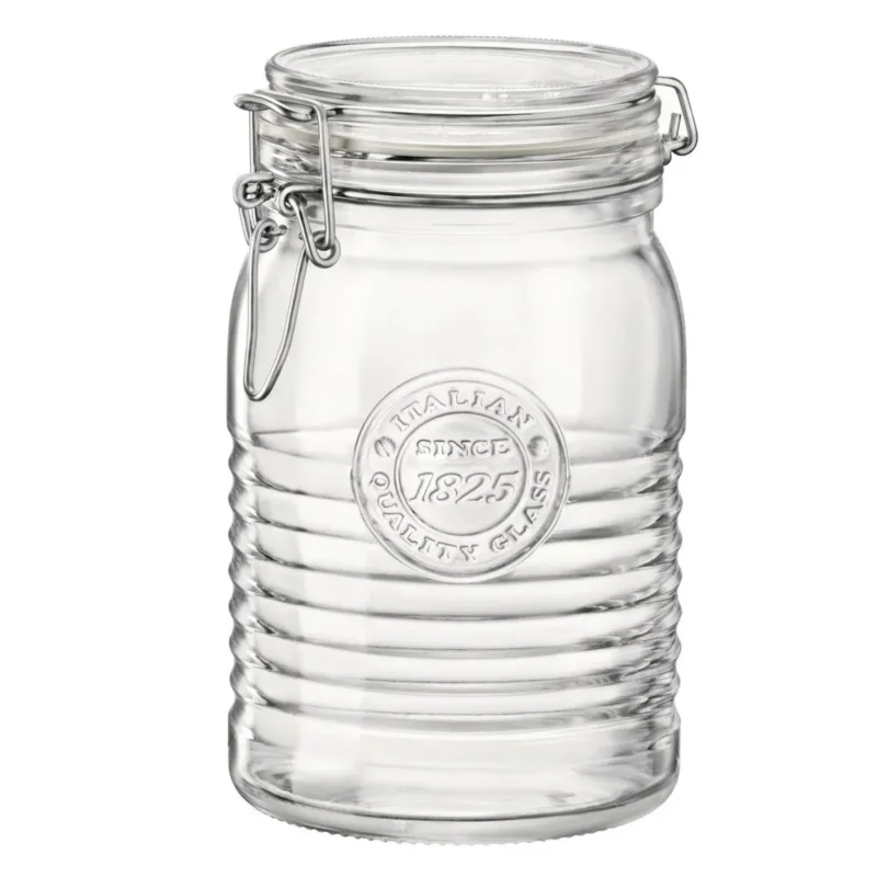 Top Vente Bocal avec couvercle hermétique transparent verre Ø 11,1 cm Officina 1825 Bormioli Rocco