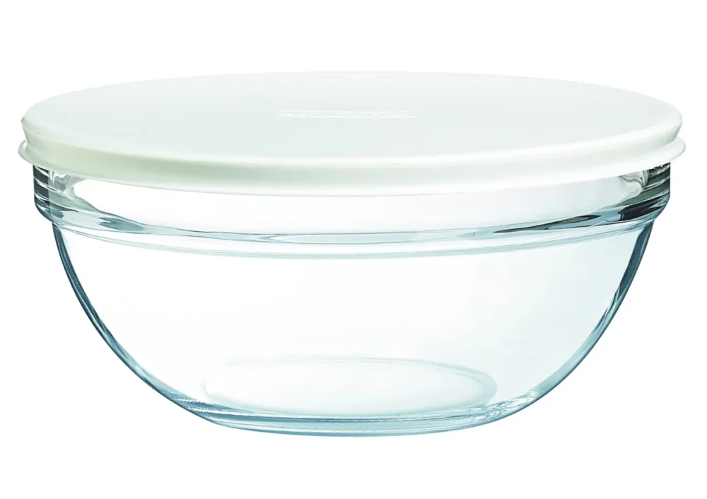 Saladier avec couvercle rond transparent verre trempé Ø 20 cm Caps Luminarc Prix Cassé