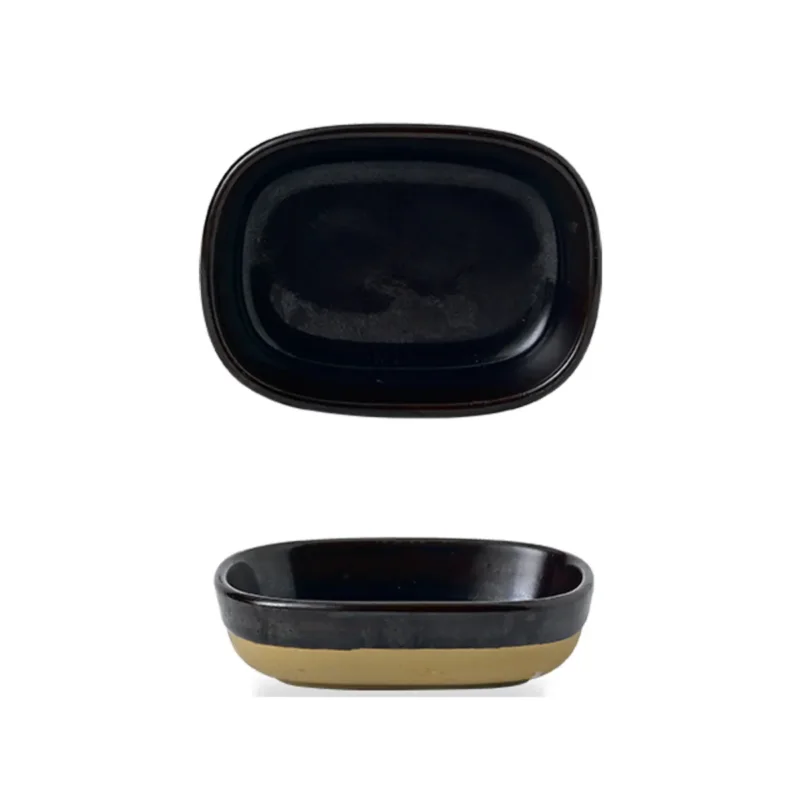 Plat à partager rectangulaire brun porcelaine vitrifiée 12 cm Emerge Cinnamon Churchill Livraison Express