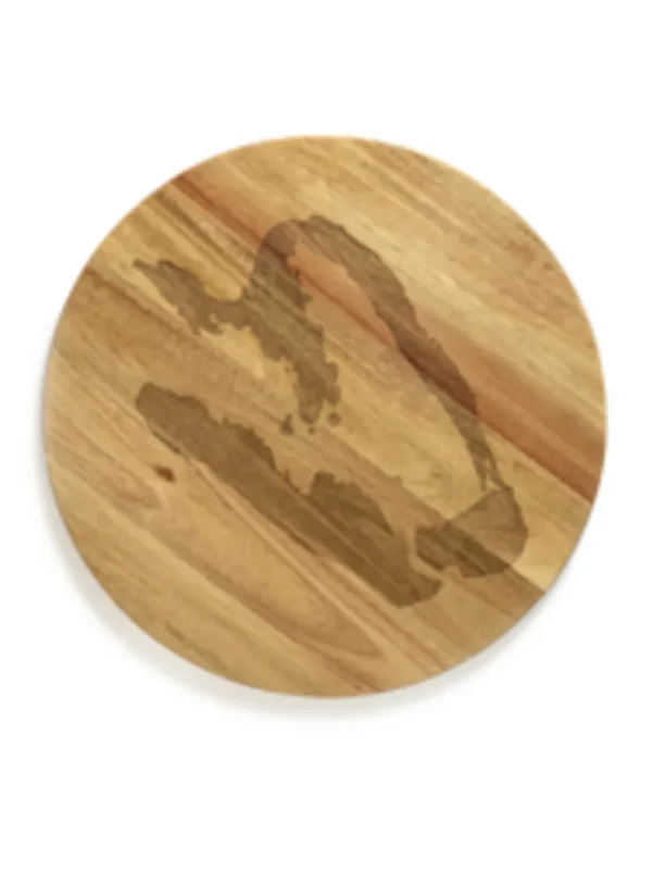 Dernière Chance Plateau de présentation rond marron acacia Ø 35 cm Feast By Ottolenghi Serax
