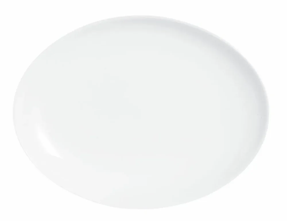 Plat ovale blanc verre opal 33 cm EvolutionsArcoroc Réduction