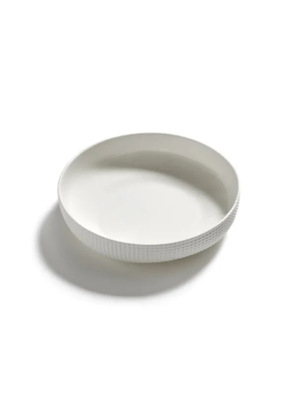 Plat rond blanc porcelaine bone china Ø 21 cm Nido Serax Meilleure Vente