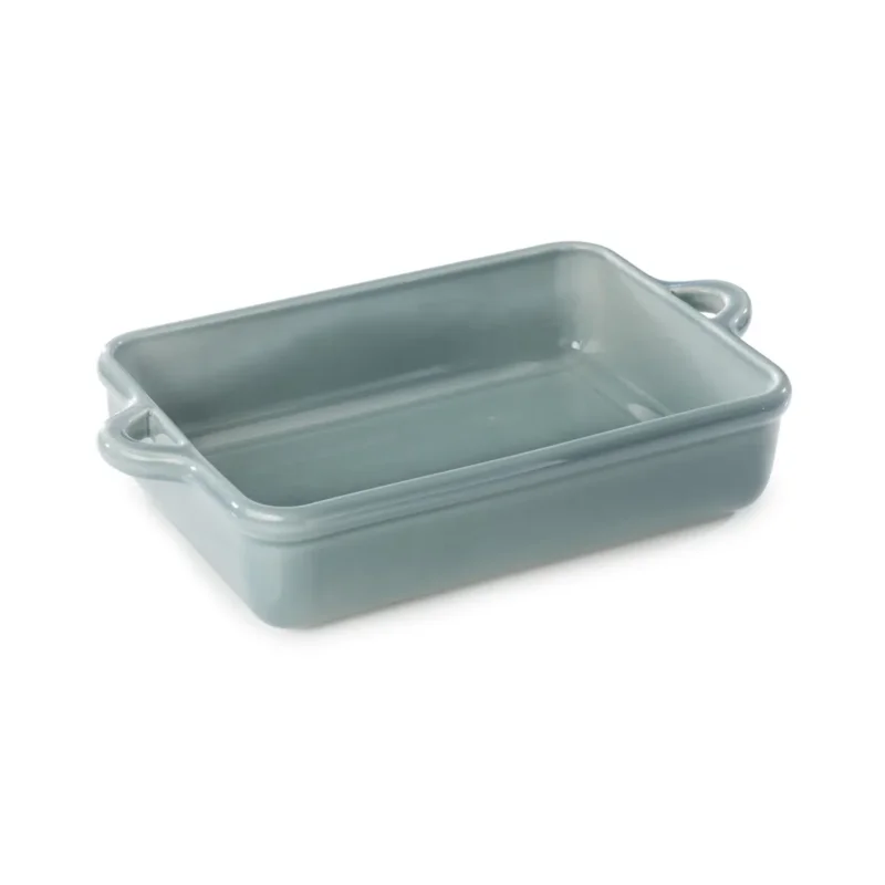 Plat à gratin rectangulaire Gris nuage porcelaine culinaire 29x21 cm Bombance Revol Expédié Aujourd’hui