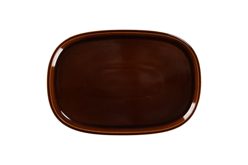 Plat rectangulaire cuivre porcelaine vitrifiée 33,2 cm Rakstone Ease Rak Retour Gratuit