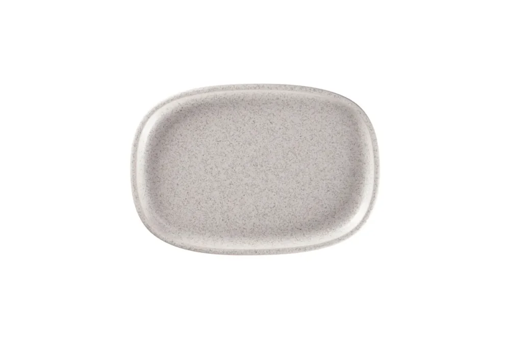 Remise Plat rectangulaire gris porcelaine vitrifiée 26,1 cm Rakstone Ease Rak
