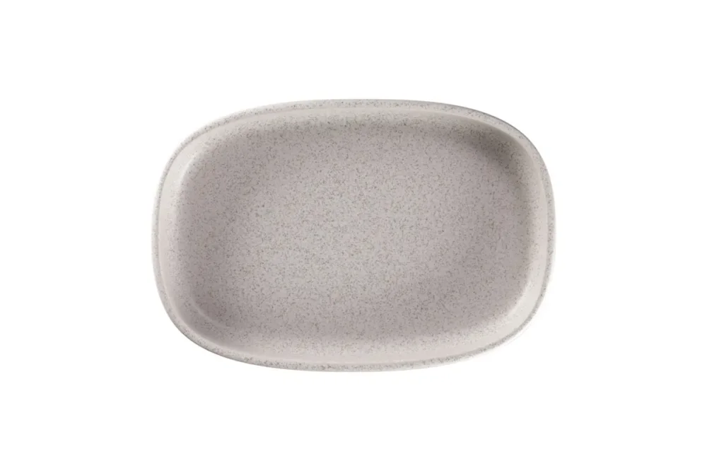 Plat creux ovale gris porcelaine vitrifiée 30 cm Rakstone Ease Rak Soldes