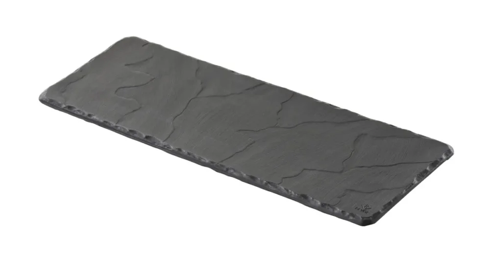 Bon Plan Plat rectangulaire noir porcelaine culinaire 30x11 cm Basalt Revol