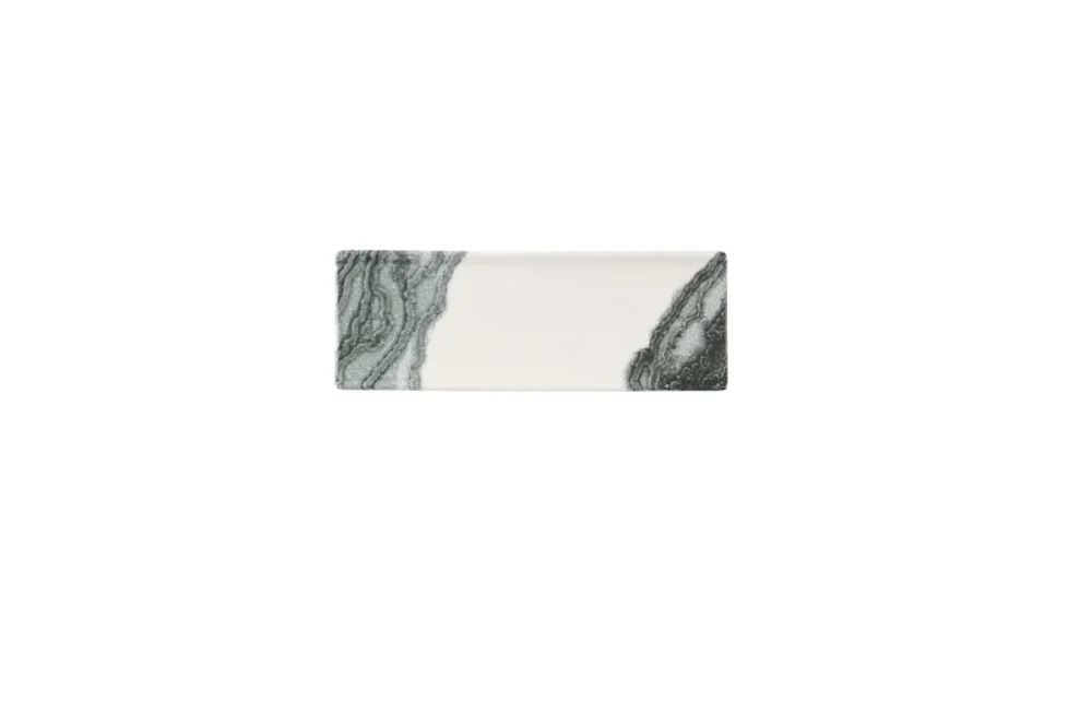 Super Prix Plat rectangulaire Black porcelaine vitrifiée 8,8 cm Tide Churchill