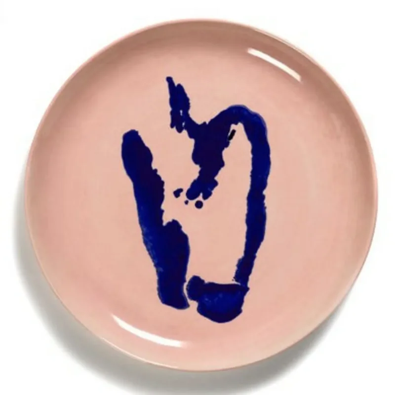 Plat rond delicious pink poivron bleu grès émaillé Ø 11,5 cm Feast By Ottolenghi Serax Réduction