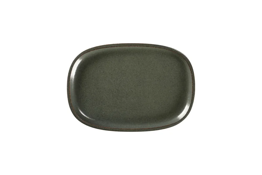 Meilleure Vente Plat rectangulaire noir porcelaine vitrifiée 26,1 cm Rakstone Ease Rak