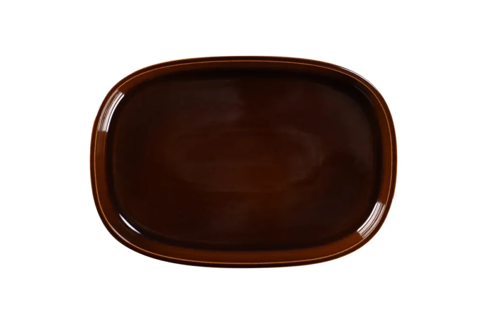Plat creux ovale cuivre porcelaine vitrifiée 33,2 cm Rakstone Ease Rak Vente Flash