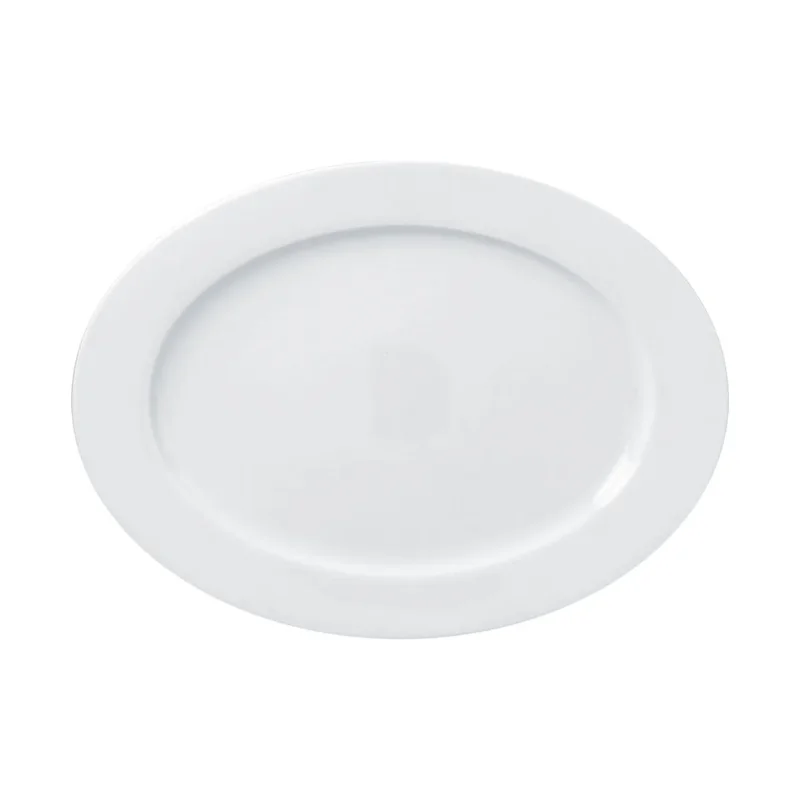 Satisfait Ou Remboursé Plat ovale blanc porcelaine vitrifiée 33,8 cm Access Rak