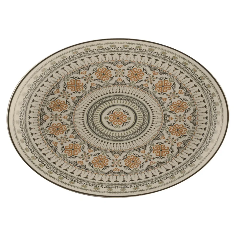 Plat ovale Argila Décor Genoa porcelaine 32 cm Earth Rak Top Vente