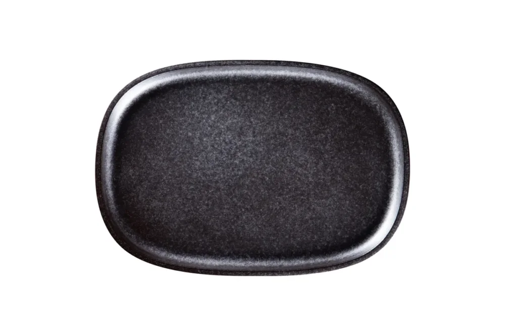 Usine Directe Plat ovale Forge porcelaine vitrifiée 33,2 cm Rakstone Ease Rak