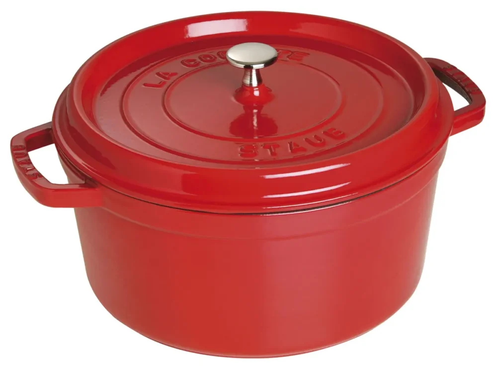 Bon Marché Cocotte avec couvercle fonte d'acier Sans revêtement Avec couvercle Ø 20 cm 14,5 cm 2,2 L Staub