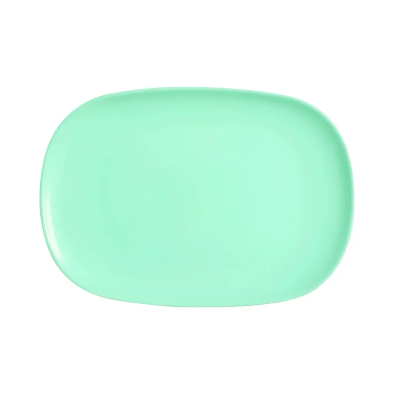 Offre Limitée Plat rectangulaire turquoise verre opal 35 cm Diwali Luminarc