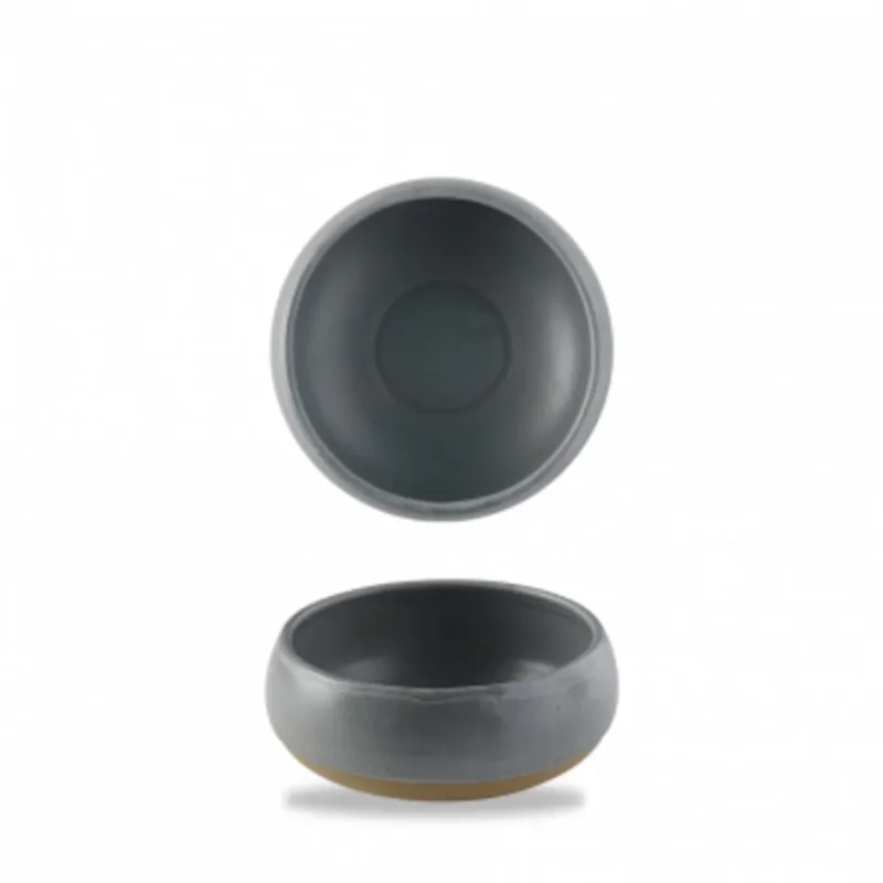 Satisfait Ou Remboursé Bol rond gris porcelaine vitrifiée Ø 15,5 cm Emerge Seatle Churchill