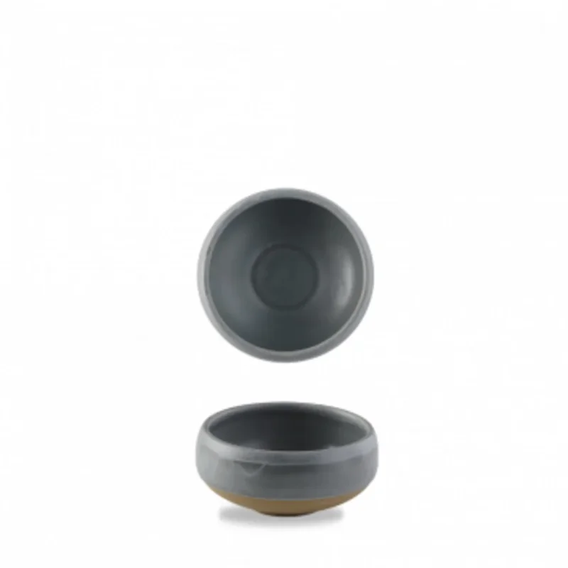 Jusqu’à Épuisement Des Stocks Bol rond gris porcelaine vitrifiée Ø 12 cm Emerge Seatle Churchill