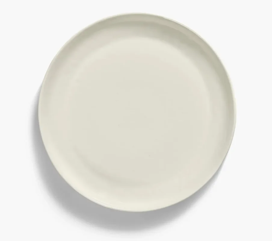 Nouvel Arrivage Plat de présentation rond blanc grès émaillé Ø 35 cm Feast By Ottolenghi Serax