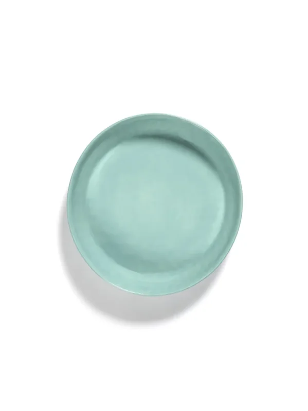 Paiement Sécurisé Plat rond azure swirl - stripes rouge grès émaillé Ø 30 cm Feast By Ottolenghi Serax