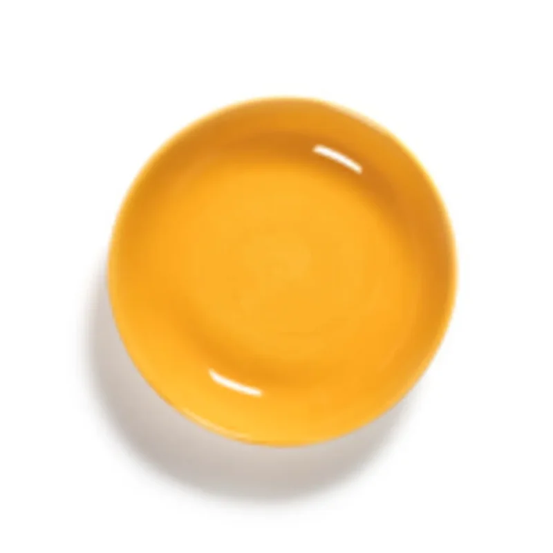Vente Flash Plat rond sunny yellow grès émaillé Ø 11,5 cm Feast By Ottolenghi Serax