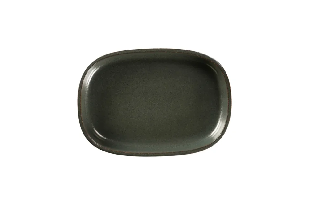 Plat creux noir porcelaine vitrifiée 26 cm Rakstone Ease Rak Dernier Modèle