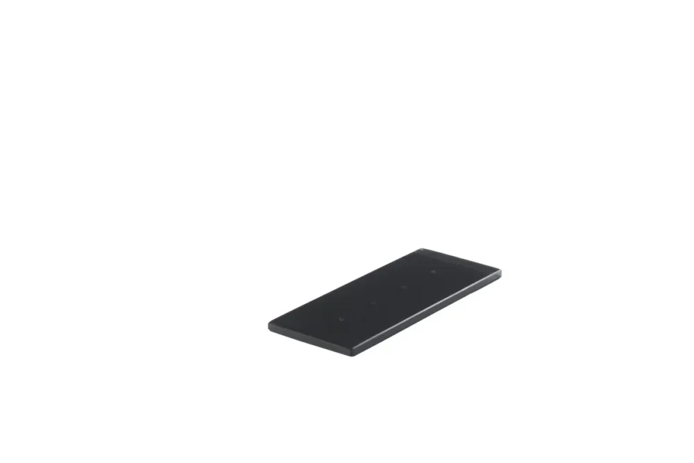 Barrette de dégustation rectangulaire gris résine Nacryl® 24,5 cm Mealplak Meilleur Prix