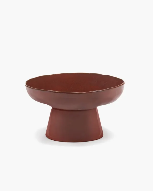 Haute Qualité Plat rond Venetian red grès émaillé 31 cm La Mère Serax