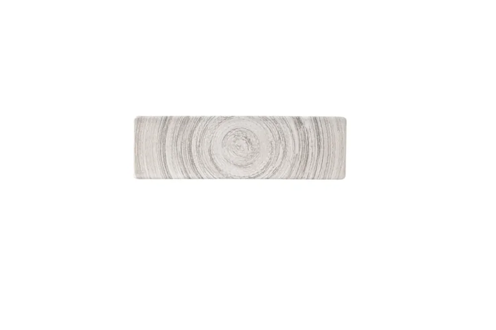 Vente Directe Plat rectangulaire gris porcelaine vitrifiée 8,8 cm Elements Dune Churchill