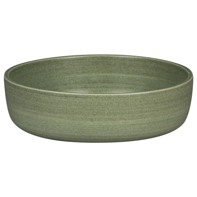 Bol rond Dark Green porcelaine vitrifiée Ø 24 cm Selva Rak Réduction