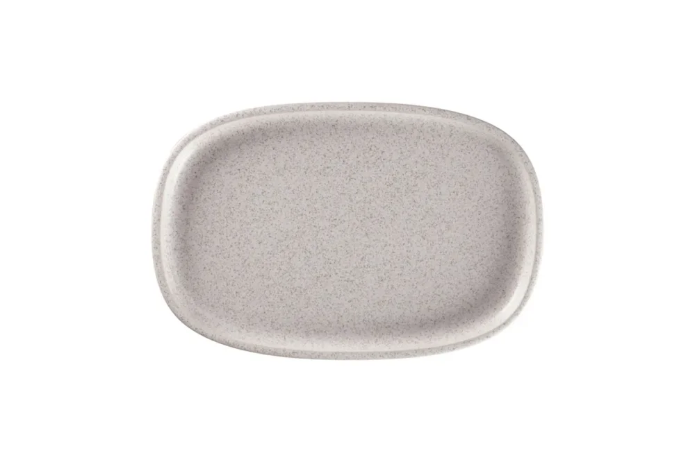Plat rectangulaire gris porcelaine vitrifiée 30,2 cm Rakstone Ease Rak Remise