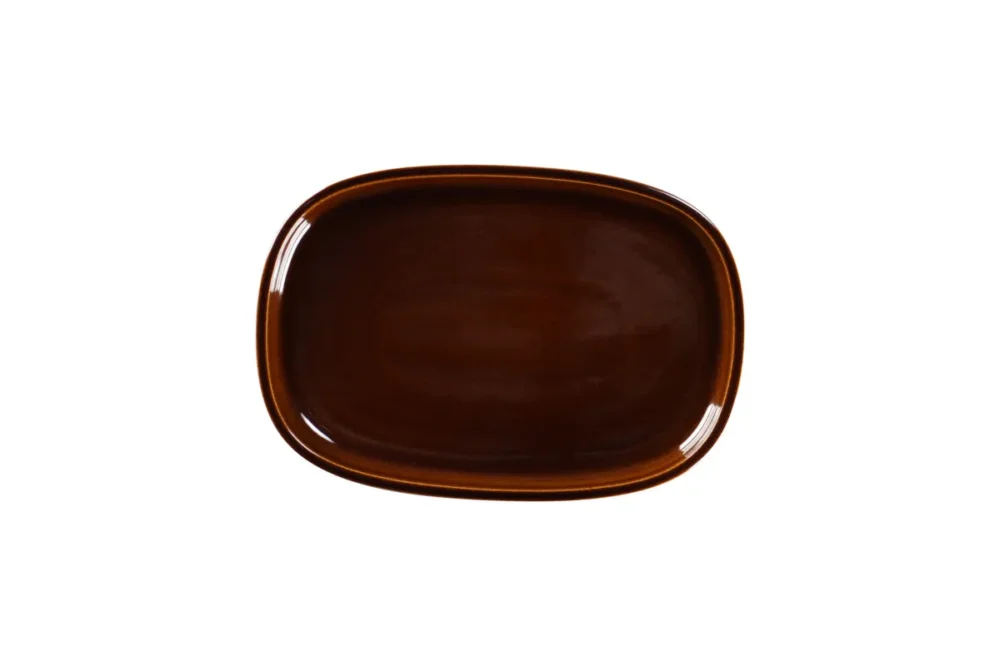 Plat rectangulaire cuivre porcelaine vitrifiée 26,1 cm Rakstone Ease Rak Authentique
