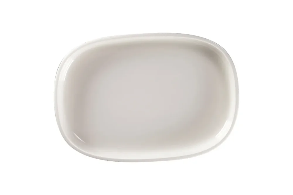 Plat creux ovale gris porcelaine vitrifiée 33,2 cm Rakstone Ease Rak Nouveauté