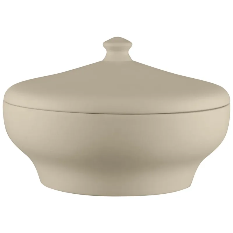 Soupière avec couvercle rond baantna argila Décor Prima porcelaine Ø 27,2 cm Earth Rak Meilleur Prix
