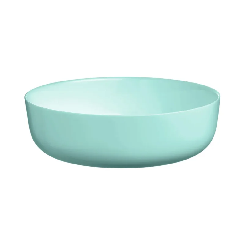 Saladier droit rond bleu verre opal Ø 22 cm Diwali Luminarc Bon Marché