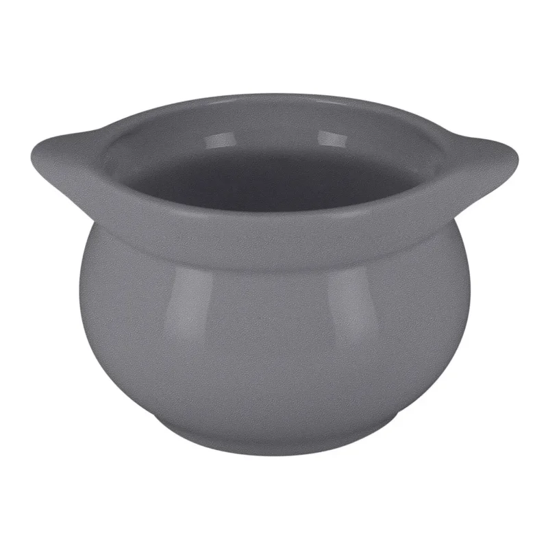 Jusqu’à Épuisement Des Stocks Soupière rond gris porcelaine vitrifiée Ø 10,8 cm Chefs Fusion Rak