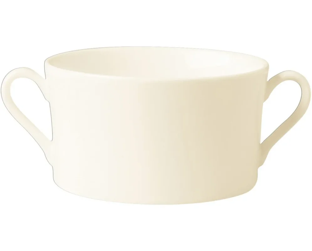 Nouvelle Collection Tasse à bouillon rond ivoire porcelaine vitrifiée 35 cl Ø 11 cm Fine Dine Rak