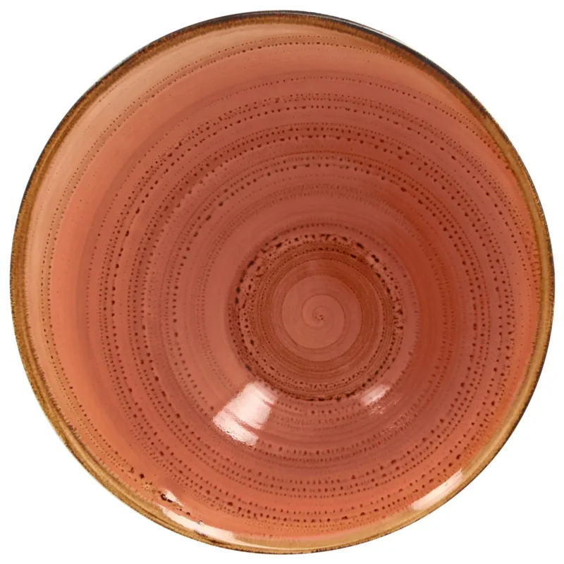 Achat Immédiat Saladier orange porcelaine vitrifiée Ø 29 cm Twirl Rak