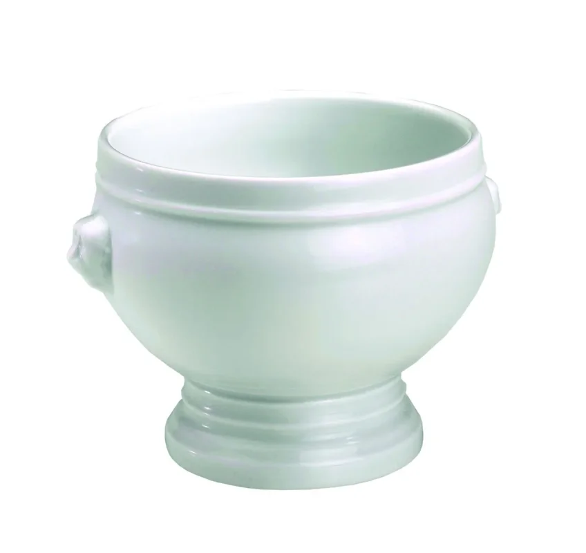 Promotion Saisonnière Soupière tête de lion rond blanc porcelaine culinaire Ø 11 cm Pillivuyt