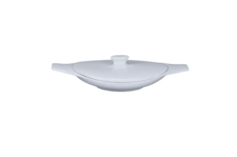 Cocotte avec couvercle blanc porcelaine bone china 26 cm Feelings Rak Top Vente