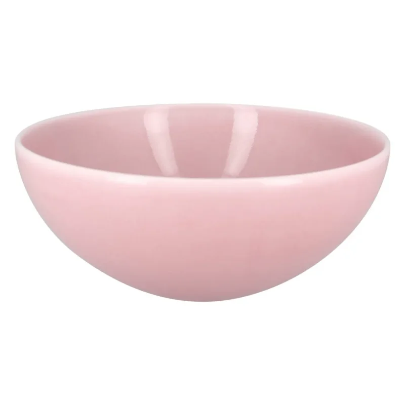 Bol rond rose porcelaine vitrifiée Ø 20,2 cm Vintage Rak Solde